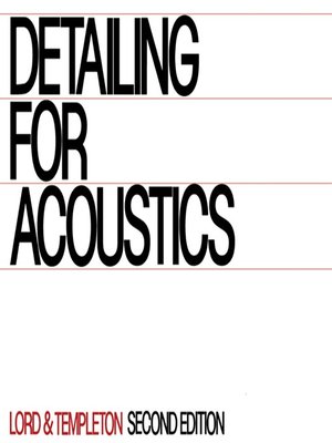 cover image of Detailing for Acoustics